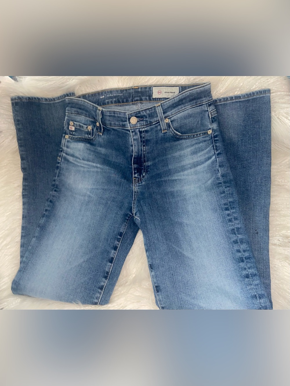 AG Adriano Goldschmied Women's Skinny Jeans in Medium Blue Wash